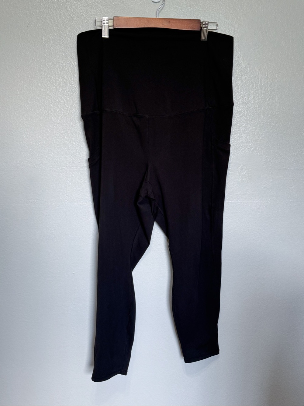 Fabletics Maternity Full Panel Leggings Black Size 2X